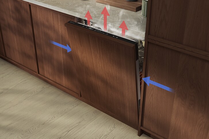 Fully integrated dishwashers