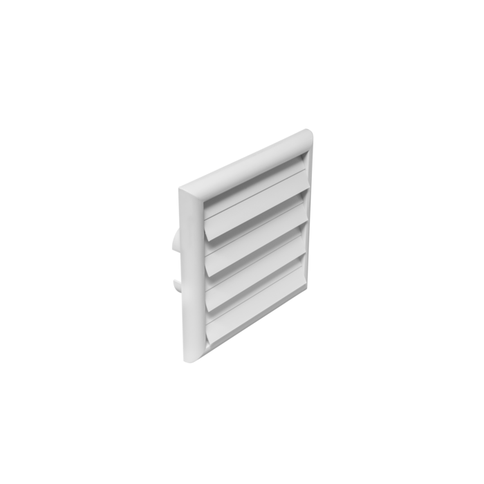 External grid with gravity flaps