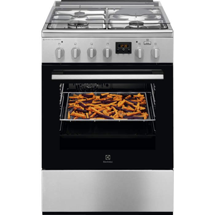 Electrolux 600 SteamBake štednjak s pločom sa zonama i plinskim zonama širine 60 cm
