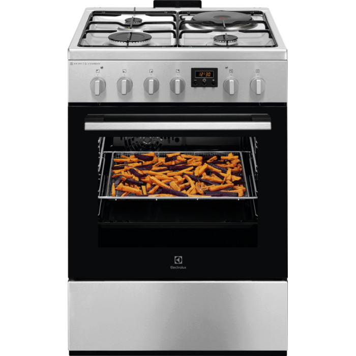 Electrolux 600 SteamBake štednjak s pločom sa zonama i plinskim zonama širine 60 cm
