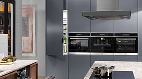 kitchen counter and appliances