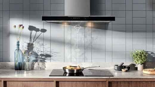 Cooker hood with Hob2Hood function