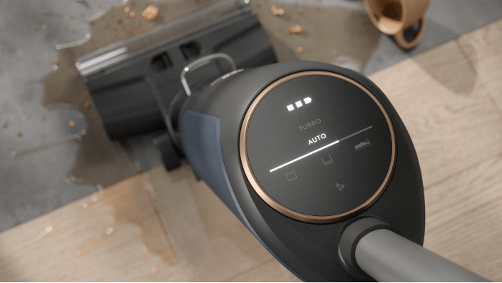 Bežični štapni usisavač usisava tekućinu